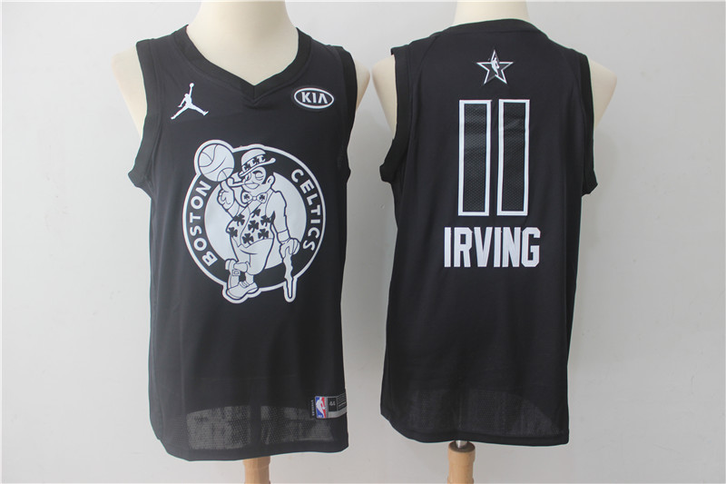 Men Boston Celtics #11 Irving Black 2108 All Stars NBA Jerseys->boston celtics->NBA Jersey